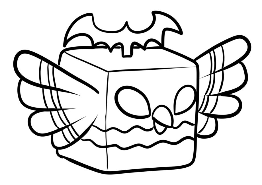 Colouring Page: Falcon from Blox Fruits